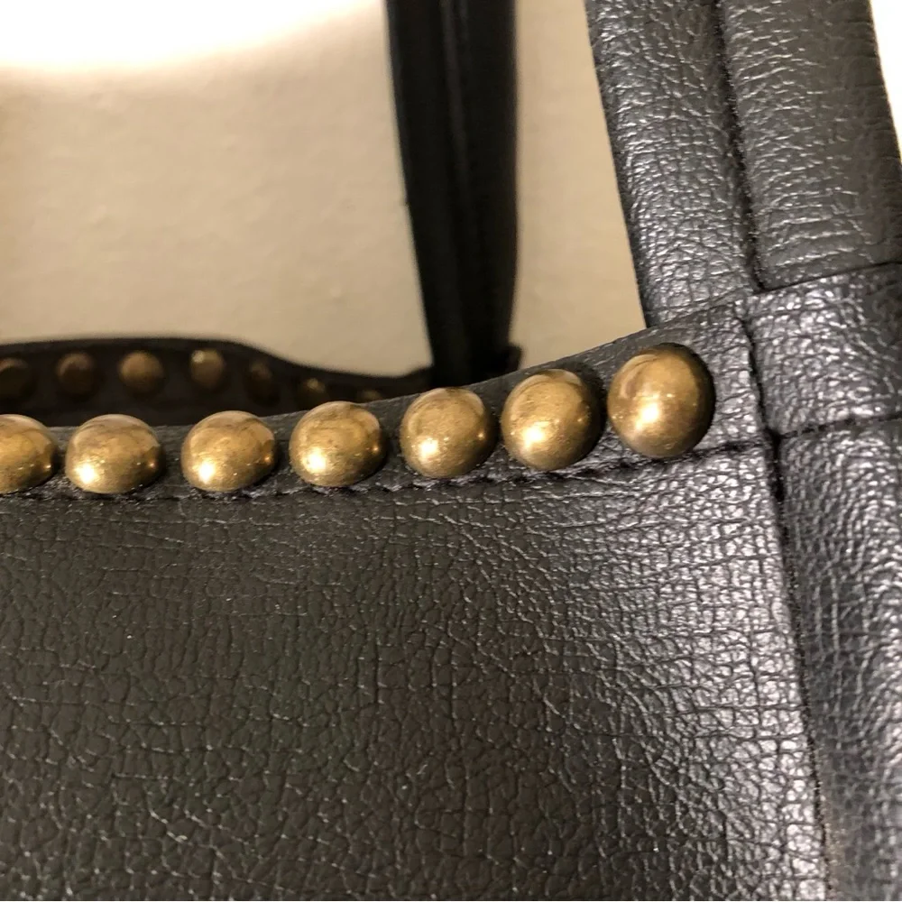 B-Low the Belt Black Studded Tote Bag